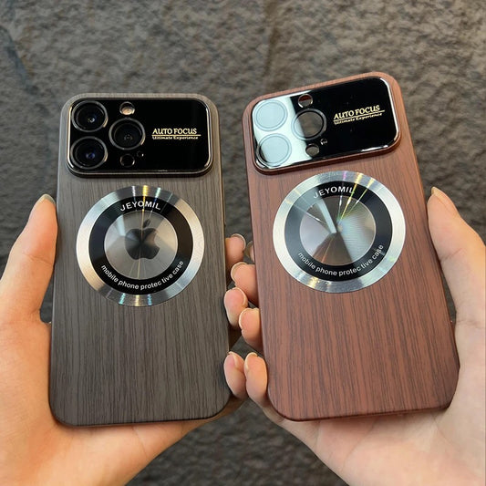 Wood grain case (compatible with MagSafe®)